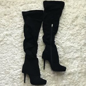 Nina Ricci Darisse Over-the-Knee Black Boots sz 10